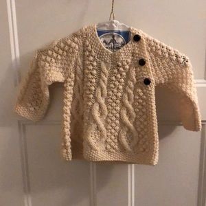 Aran Woolen Mills Baby Hooded Sweater